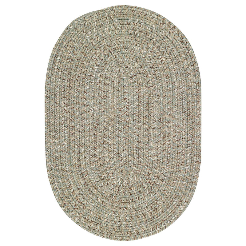 Sea Glass Spa Braided Rug Oval SiloV image