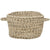 Sea Glass Shell Braided Rug Basket SiloB image