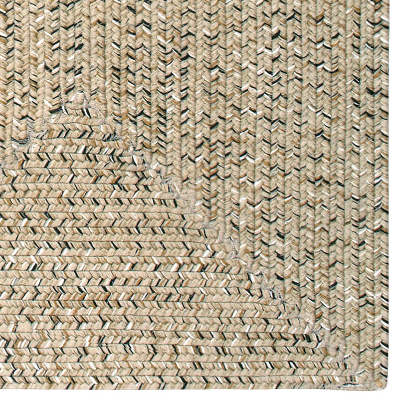 Sea Glass Shell Braided Rug Concentric Corner image