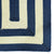 Timeless Navy Braided Rug Concentric Rectangle Corner image