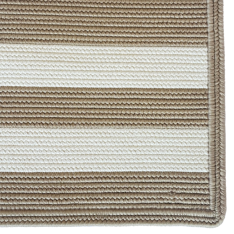 Timeless Camel Braided Rug Cross-Sewn Corner image