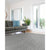 Worthington Cool Grey Flat Woven Rug Vertical Stripe Rectangle Roomshot image