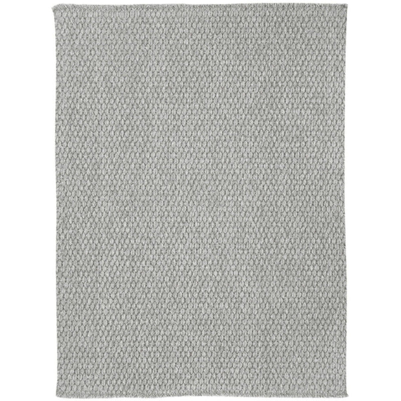 Worthington Cool Grey Flat Woven Rug Vertical Stripe Rectangle SiloR image