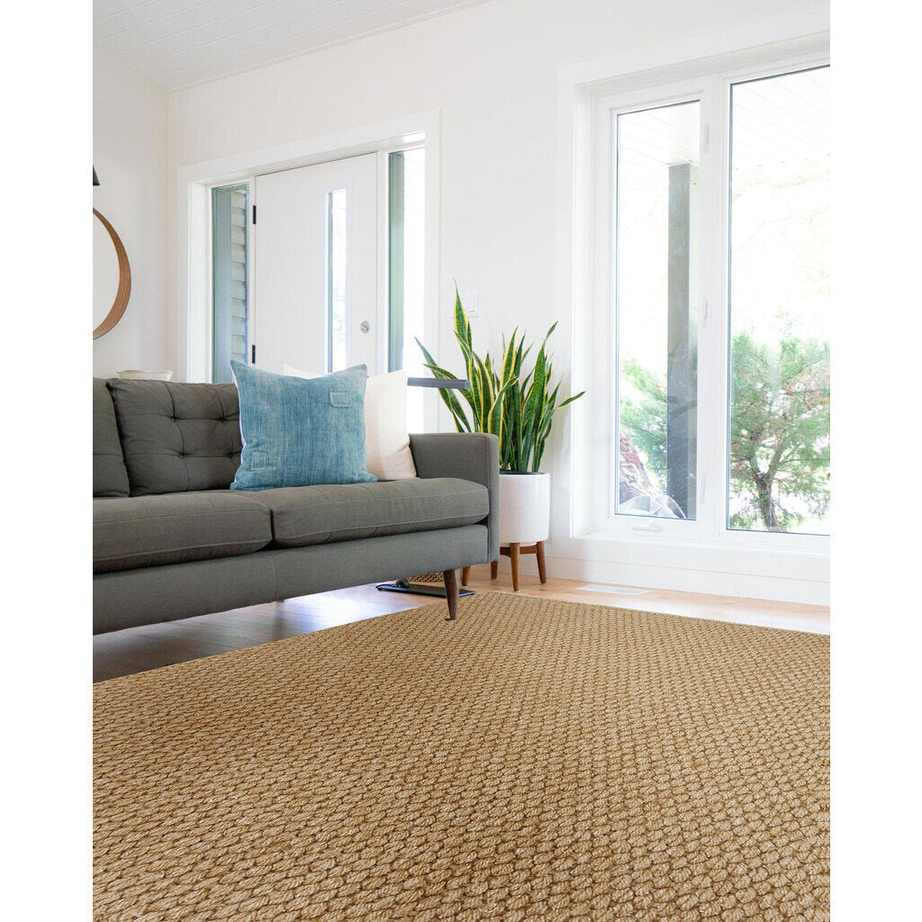 Worthington Jute Flat Woven Rug Vertical Stripe Rectangle Roomshot image