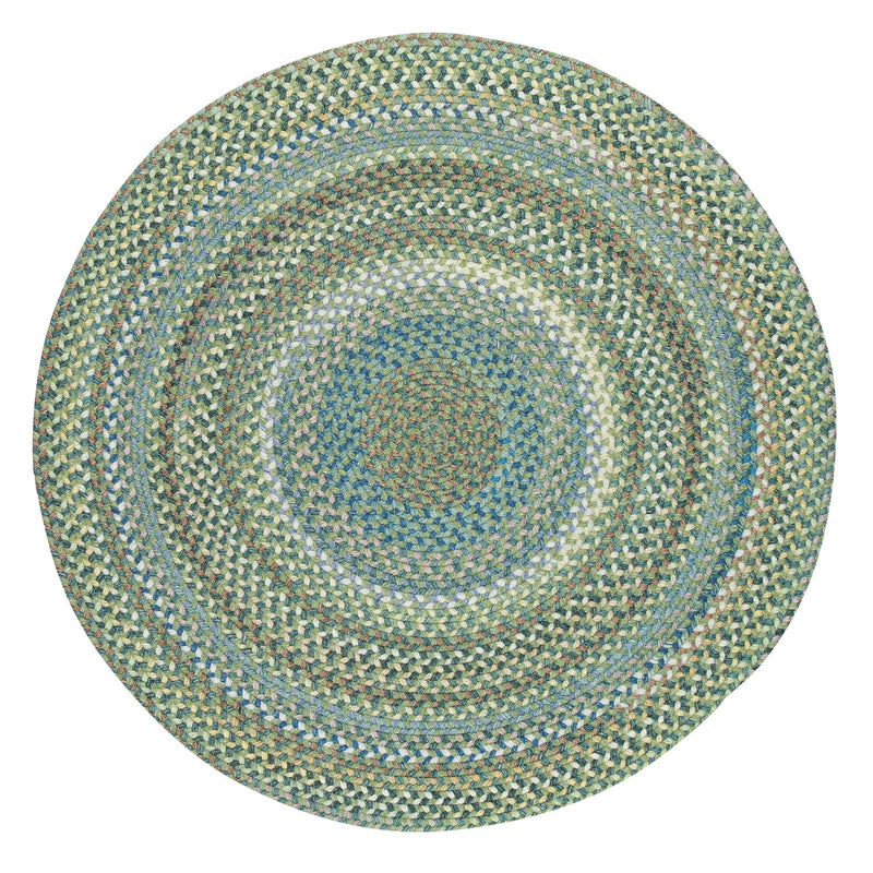 American Legacy Pine Forest Braided Rug Round SiloC image