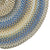 American Legacy Natural Blue Braided Rug Round Corner image