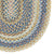 American Legacy Natural Blue Braided Rug Oval Corner image