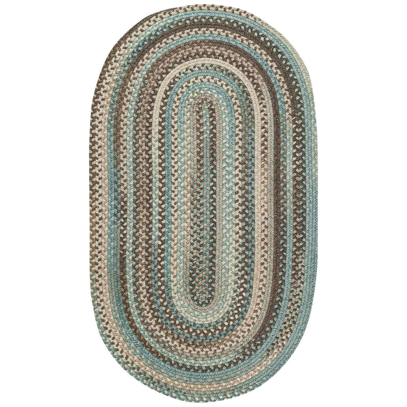 American Legacy Prairie Braided Rug Oval SiloV image