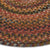 American Legacy Antique Multi Braided Rug Round Cross Section image