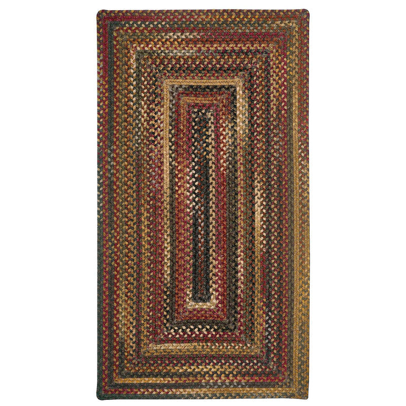 American Legacy Antique Multi Braided Rug Concentric SiloQ image