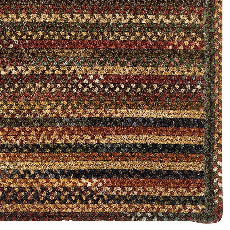 American Legacy Antique Multi Braided Rug Cross-Sewn Corner image