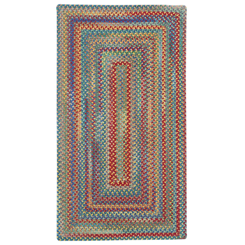 American Legacy Primary Multi Braided Rug Concentric SiloQ image