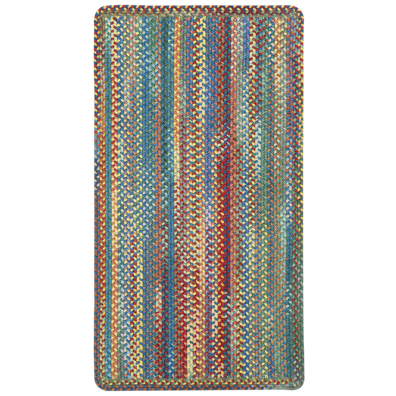 American Legacy Primary Multi Braided Rug Rectangle SiloR image