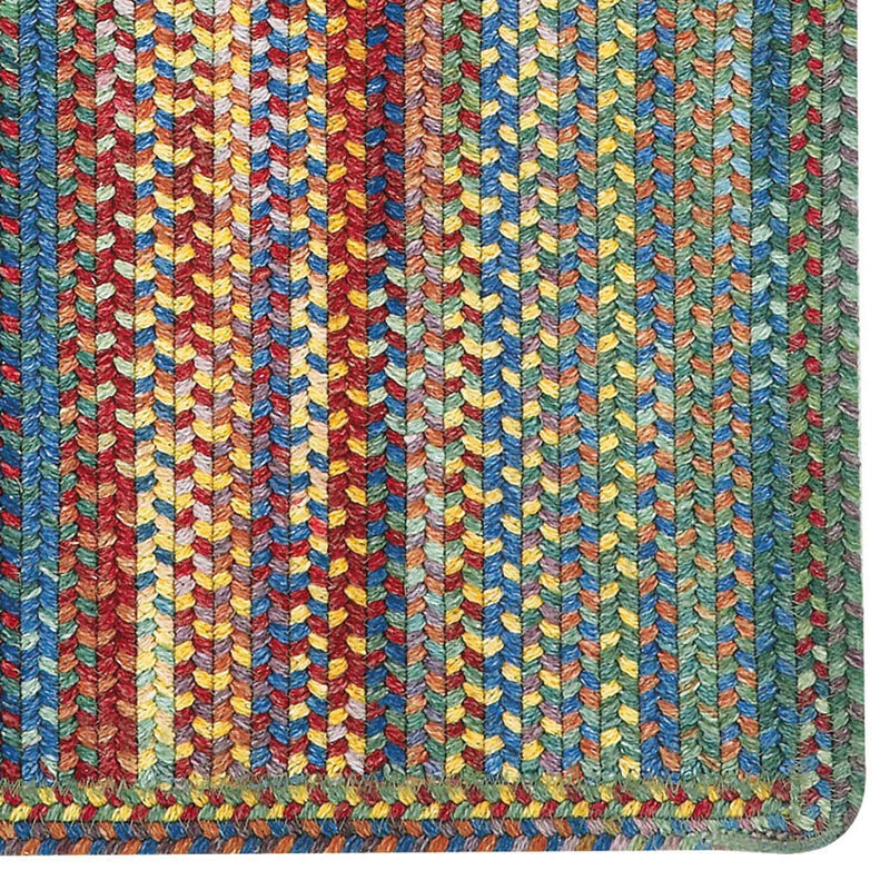 American Legacy Primary Multi Braided Rug Rectangle Corner image