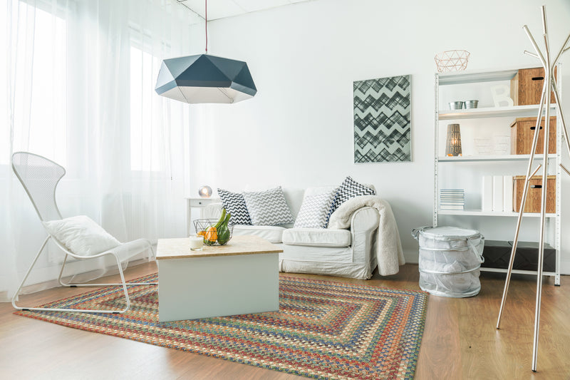 American Classic Cinnamon Braided Rug Concentric Roomshot image