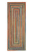 American Classic Cinnamon Braided Rug Concentric Runner Silo image