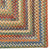 American Classic Cinnamon Braided Rug Concentric Corner image