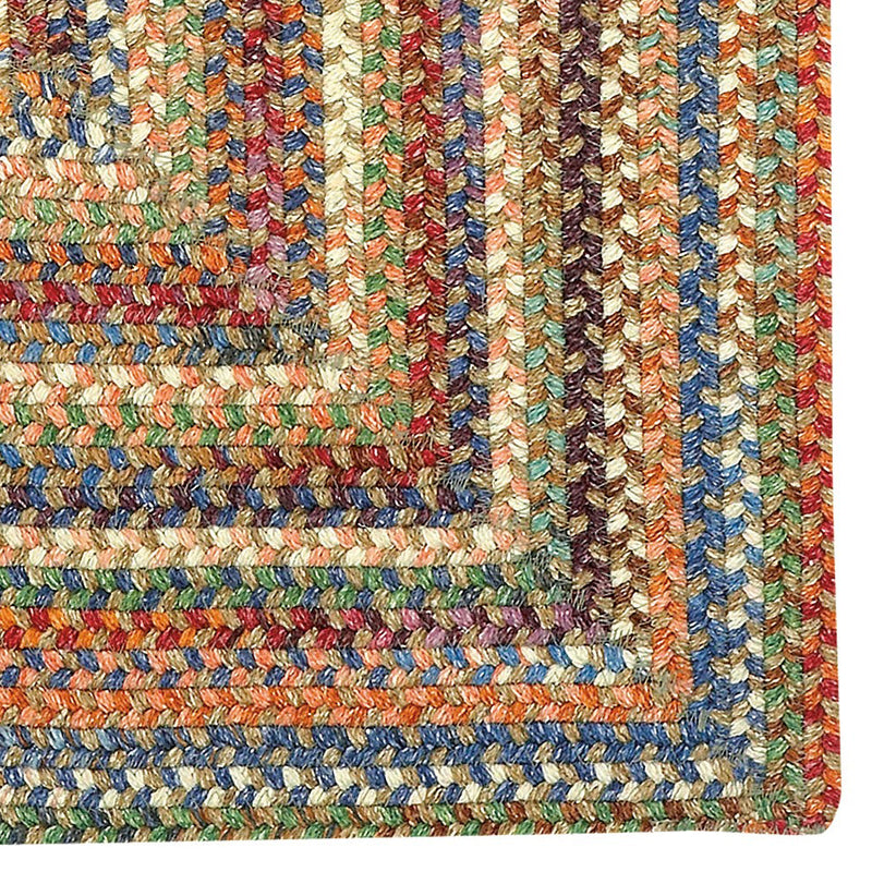 American Classic Cinnamon Braided Rug Concentric Corner image