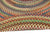 American Classic Cinnamon Braided Rug Oval Runner Silo image