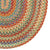 American Classic Cinnamon Braided Rug Oval Runner Silo image