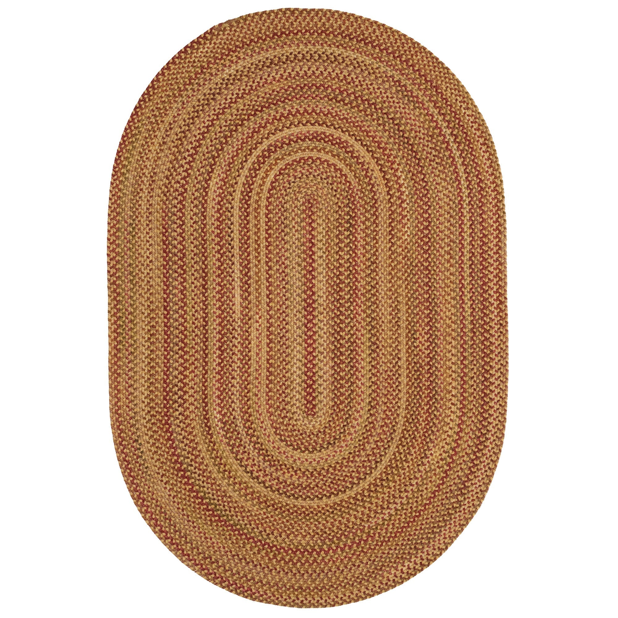 American Classic Harvest Gold Braided Rug Oval image