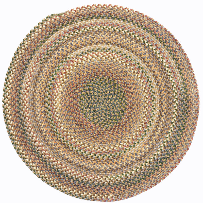 American Classic Moss Multi Braided Rug Round image