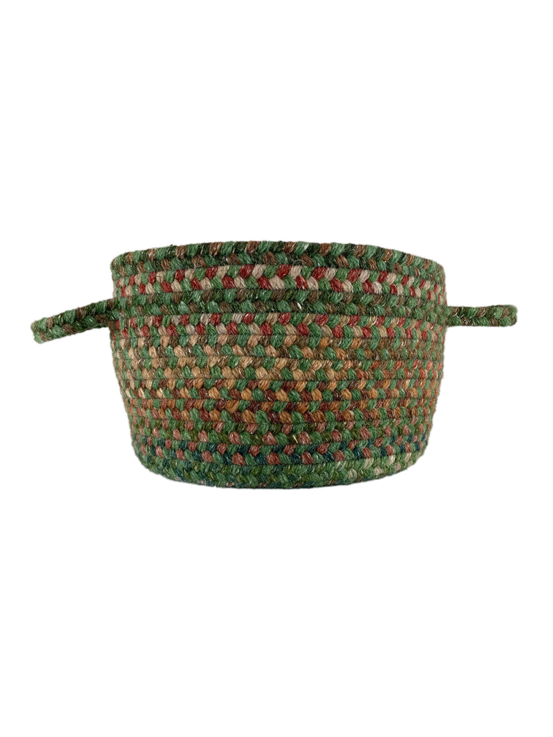 American Classic Green Multi Braided Rug Basket image