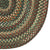 American Classic Green Multi Braided Rug Oval Corner image