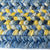 American Classic Blue Yellow Braided Rug Oval Cross Section image