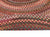 American Classic Red Braided Rug Oval Back image