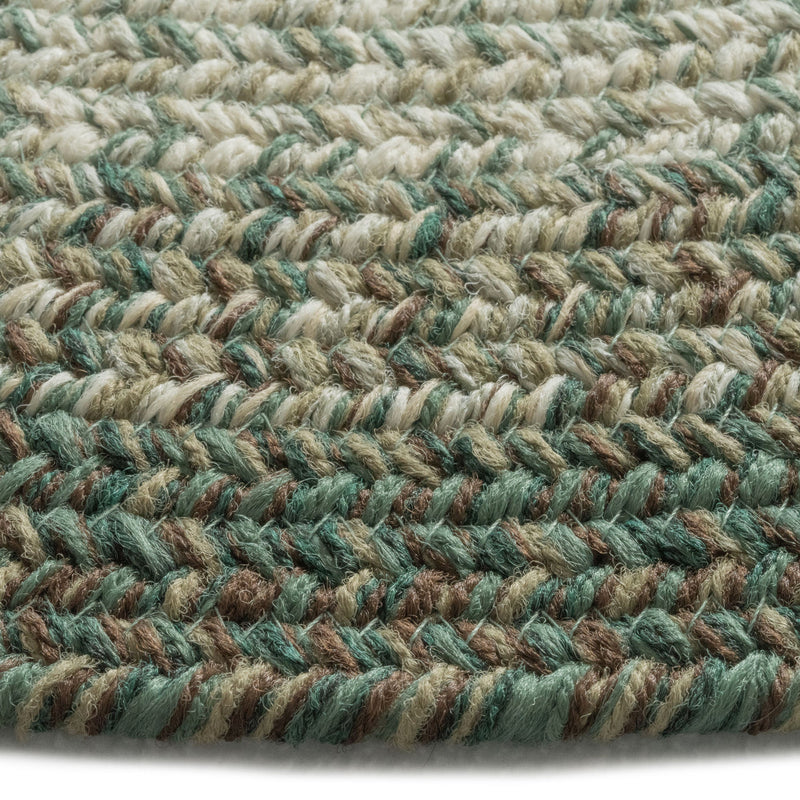 Sturbridge Balsam Green Braided Rug Round Cross Section image