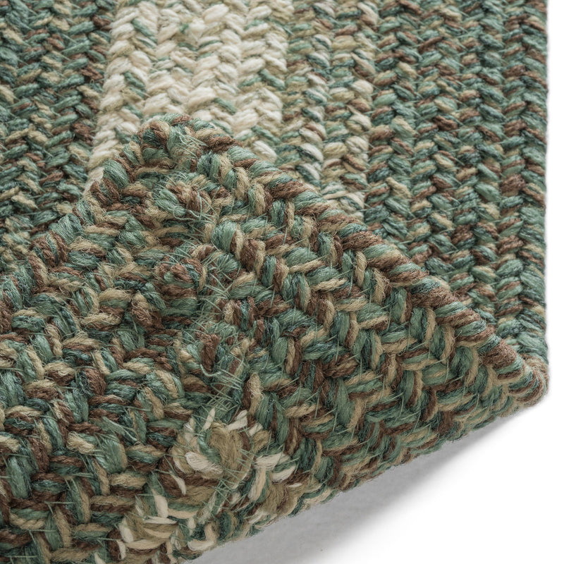 Sturbridge Balsam Green Braided Rug Concentric Back image