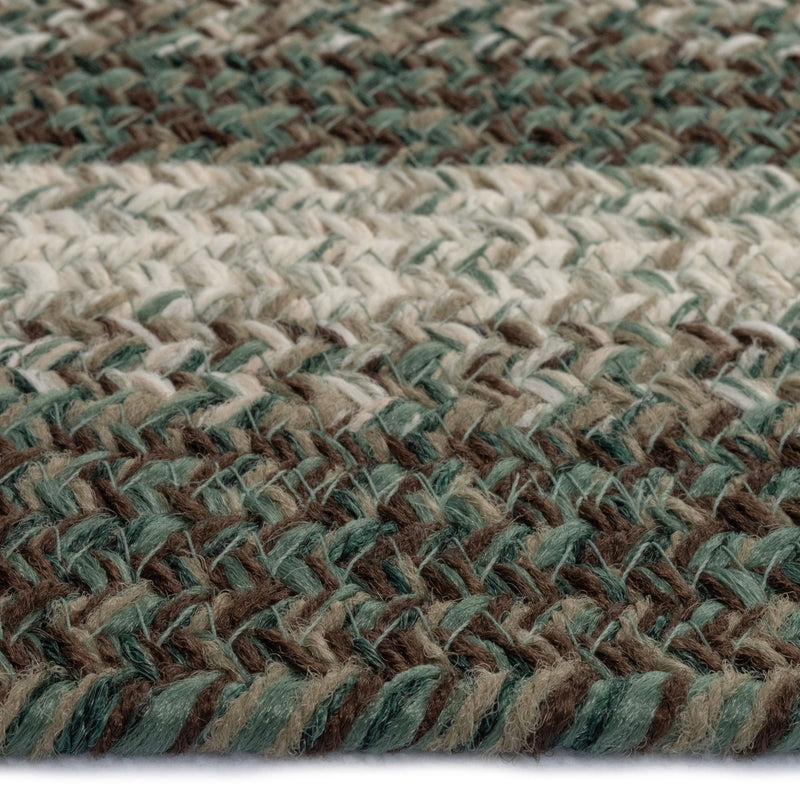 Sturbridge Balsam Green Braided Rug Oval Cross Section image