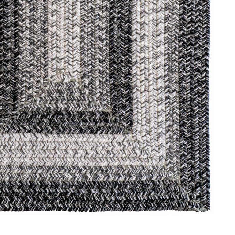 Sturbridge Coventry Gray Braided Rug Concentric Corner image