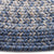 Sturbridge Lake Blue Braided Rug Round Cross Section image