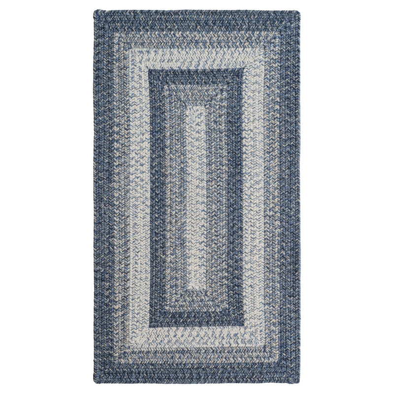 Sturbridge Lake Blue Braided Rug Concentric SiloQ image