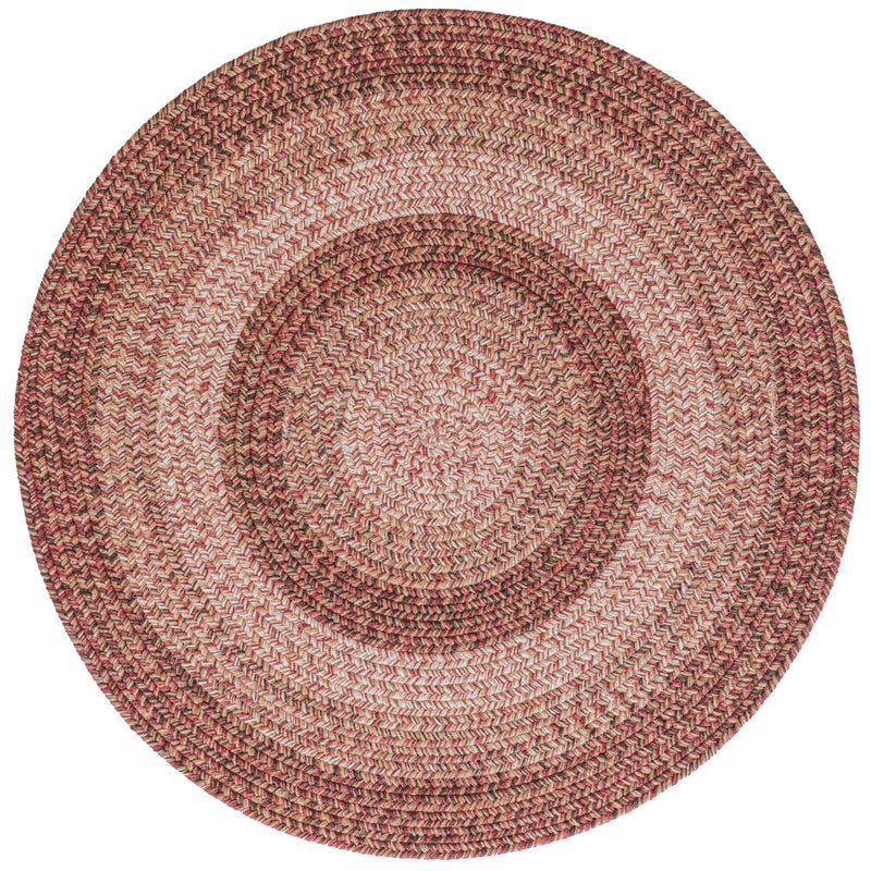 Sturbridge Maple Red Braided Rug Round SiloC image