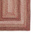 Sturbridge Maple Red Braided Rug Concentric Corner image