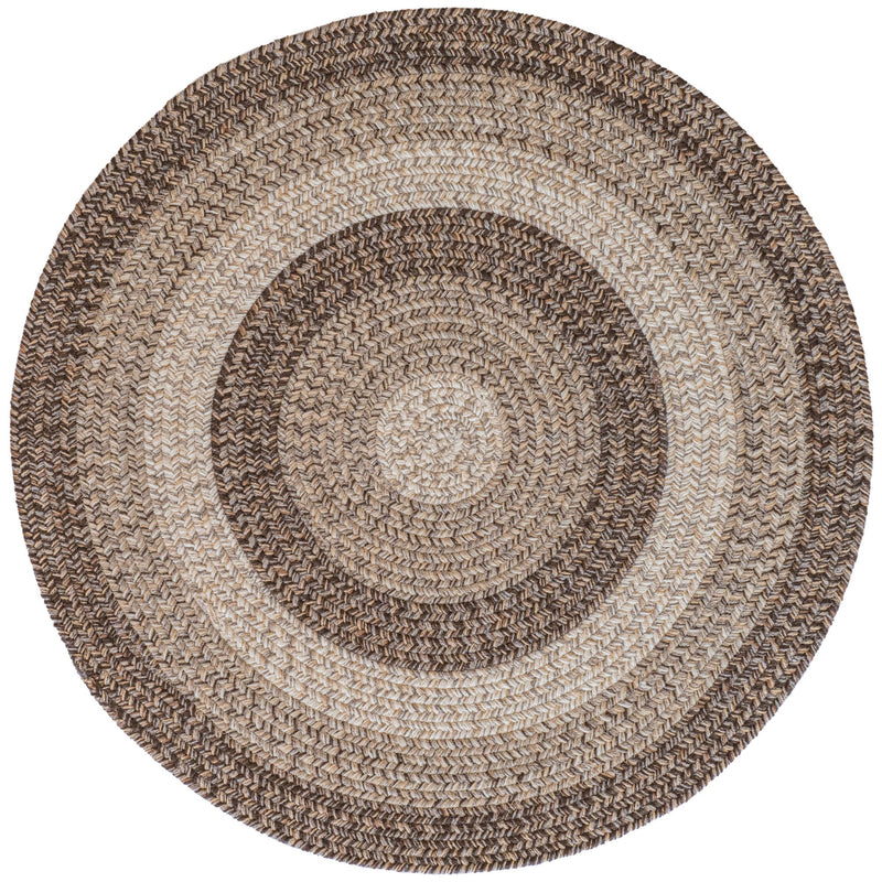 Sturbridge Berkshire Brown Braided Rug Round SiloC image