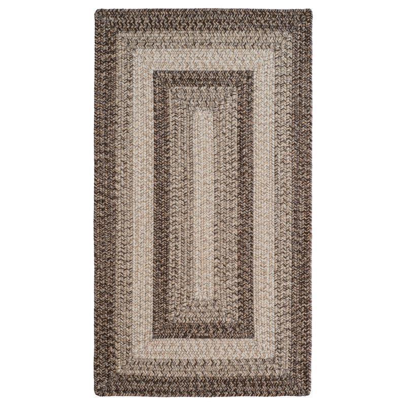 Sturbridge Berkshire Brown Braided Rug Concentric SiloQ image