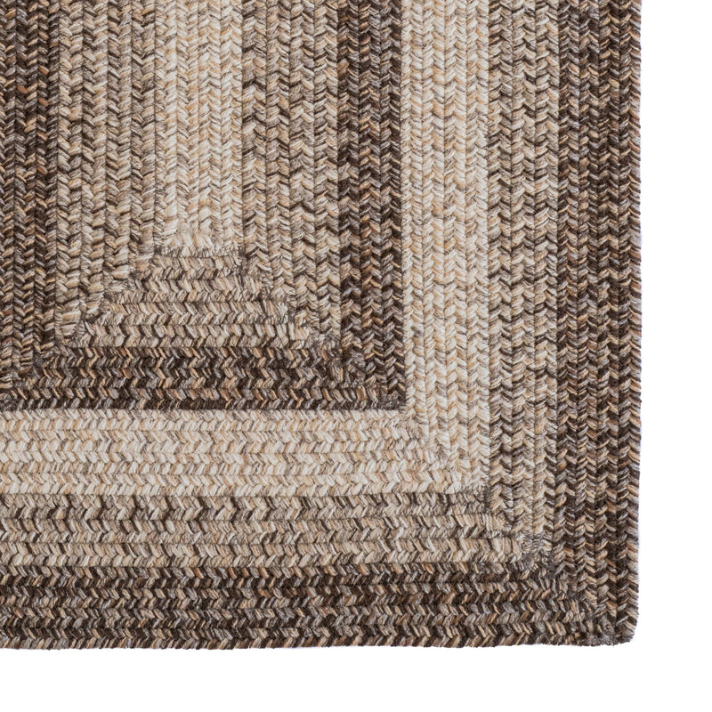 Sturbridge Berkshire Brown Braided Rug Concentric Corner image