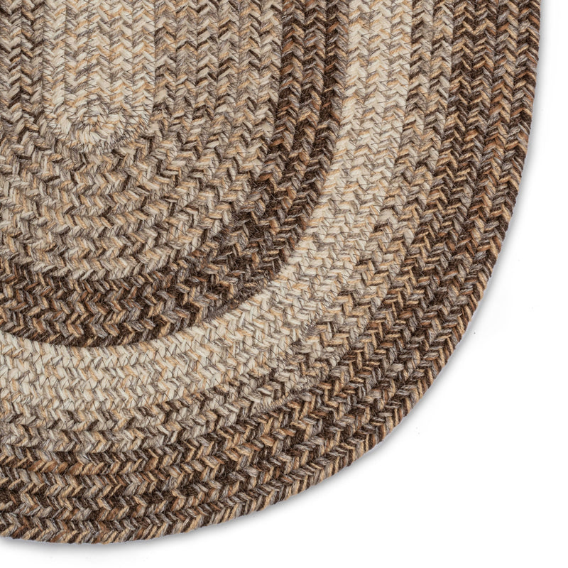 Sturbridge Berkshire Brown Braided Rug Oval Corner image