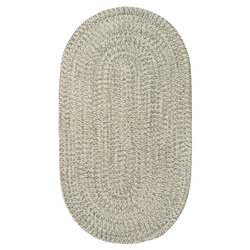 Stockton Light Green Braided Rug Oval SiloV image