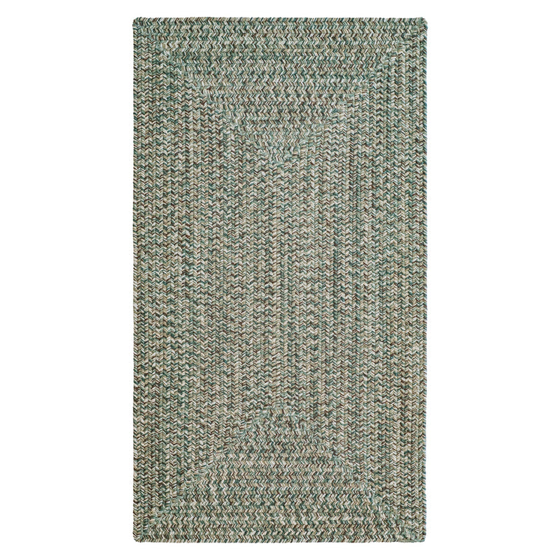 Stockton Medium Green Braided Rug Concentric SiloQ image