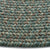 Stockton Dark Green Braided Rug Round Cross Section image