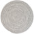 Stockton Light Gray Braided Rug Round SiloC image