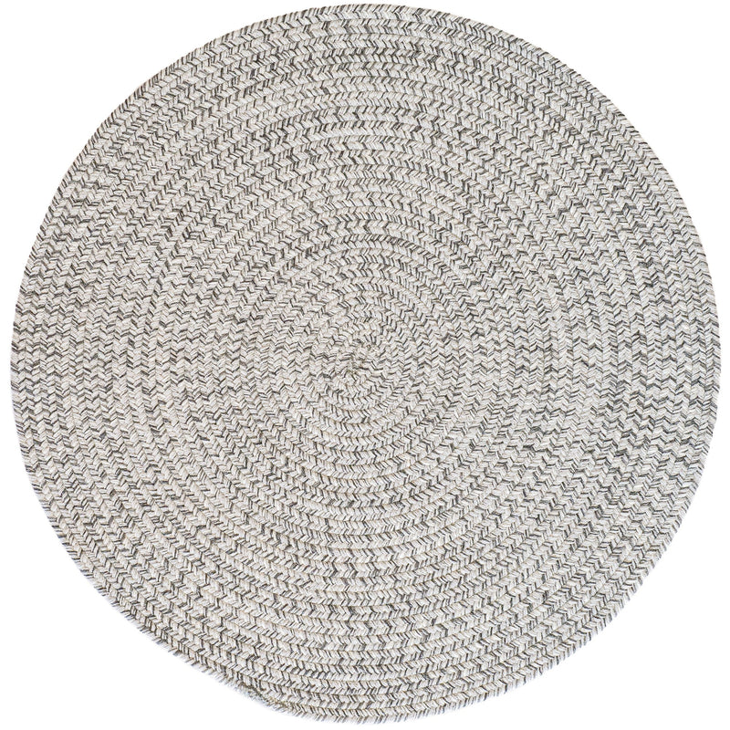 Stockton Light Gray Braided Rug Round SiloC image