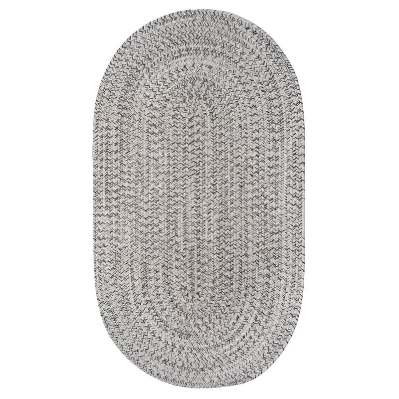 Stockton Light Gray Braided Rug Oval SiloV image