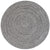 Stockton Medium Gray Braided Rug Round SiloC image