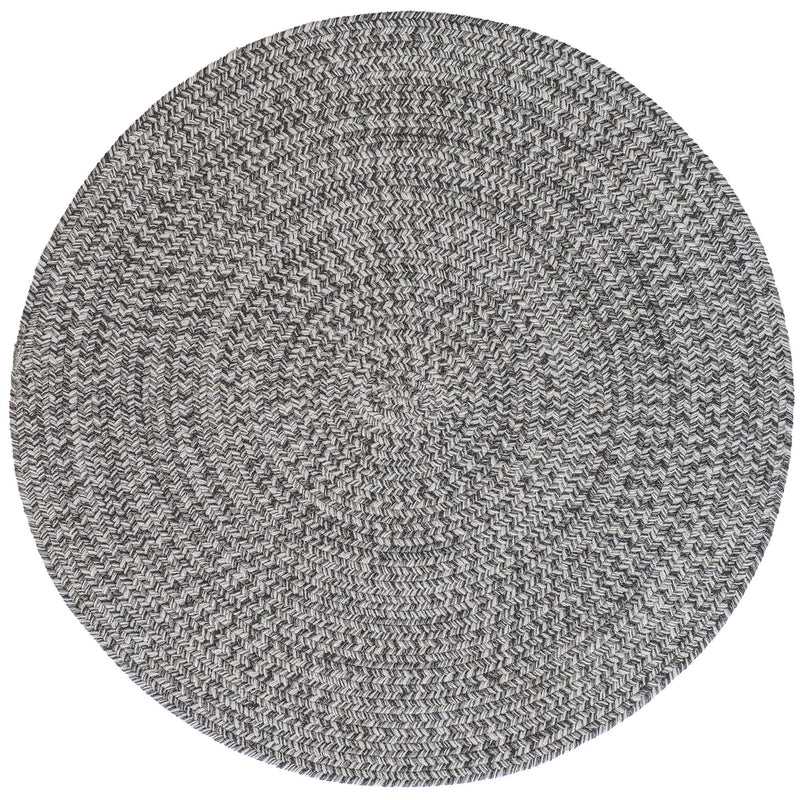 Stockton Medium Gray Braided Rug Round SiloC image